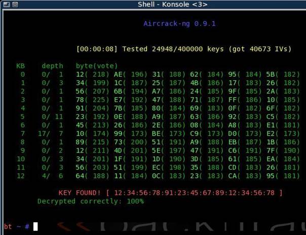 aircrack attaque ptw resultat