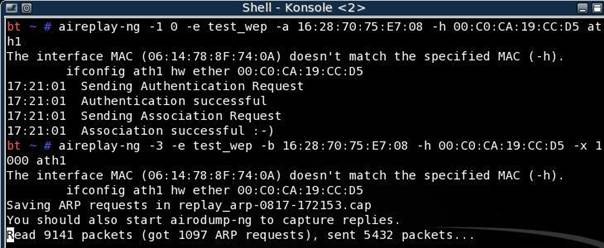 aireplay injection packets