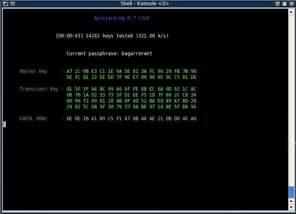 aircrack test cle wpa