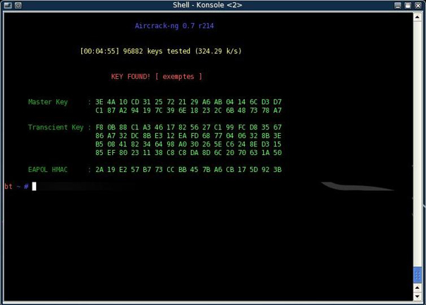 aircrack found cle wpa